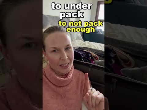 🧳🎒Are you a LIGHT or HEAVY packer? #englishshorts