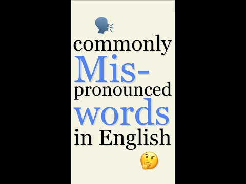 STOP Mispronouncing These Words! Commonly Mispronounced English Words (comfortable, answer, iron)
