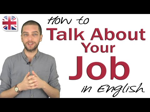 Talking About Your Job in English – Spoken English Lesson