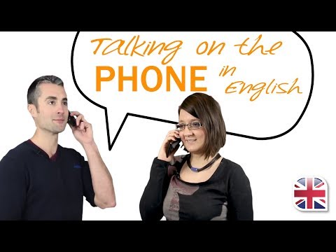 Talking on the Phone in English – English Phone Vocabulary Lesson