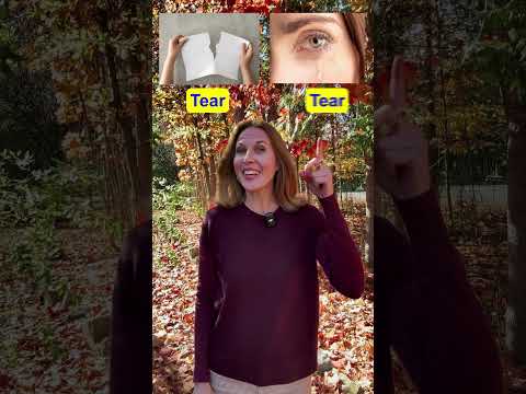 Tear or Tear? Confusing English Vocabulary